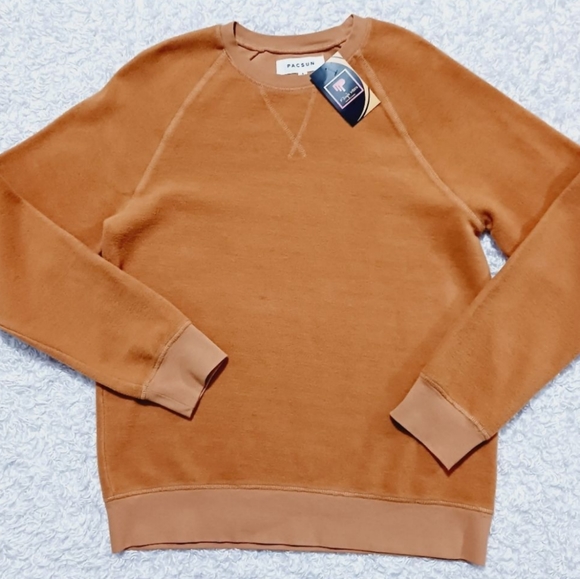 PacSun Sweaters Pacsun Brown Crew Neck Sweatshirt Mens Poshmark